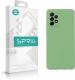 Sprig Liquid Silicone Green Back Cover For Samsung Galaxy A72, Galaxy A72