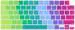 iFyx MacBook Pro 14 inch Rainbow Silicone Keyboard Skin Protector Case Cover