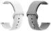 Black Lovies White, Grey Silicone Smart Watch Strap For A M A Z E F I T Pace (Pack Of 2)