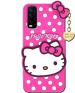 BINTAGE Back Cover for Soft Kitty Realme 7i (Pink, Dual Protection, Pack of: 1)