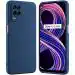 Rakulo For Realme 8 5G Liquid Silicone with Camera Protection Back Cover Case (Blue)