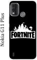 Sillystore Silicon Black, White Back Cover For Nokia G11 Plus