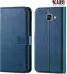 SCARDY SAMSUNG A5 2016 BACK COVER / LEATHER FLIP COVER / BLUE COLOR