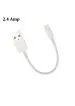 Branded Short Length 2.4A Faster Charging 25M with Data Sync Power Bank Lightning Cable For iPhones, iPad Air, iPad Mini, iPod Nano and iPod Touch. (white, Pack Of 1)