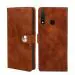 Fastship Vivo Z1 Pro Flip Cover | Full Body Protection | Inside Pockets & Stand | Wallet Stylish Button Magnetic Closure Book Cover Leather Flip Case for Vivo Z1 Pro - Executive Brown