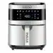 INALSA Air Fryer Digital 6.5 L Sous Chef-1650 Watt with 8 Preset Programs, Variable Temperature Control & Auto Shake Reminder- SousChef