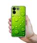 Casotec Green Bubbles Design Printed Silicon Soft TPU Back Case Cover for iQoo Z7 Pro 5G / Vivo S17E 5G
