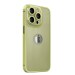 MALIRAJ iPhone 14 360 Degree Cover - Titanium Alloy Ultra Thin Metal Case with Camera Protection Yellow