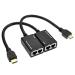 AdzMozi New HDMI Extender by cat5e, Over RJ45 CAT5e CAT6 UTP LAN Ethernet HDMI Compatible Extender Repeater 1080P 3D, 30m