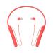 Sony WI-C400 Red Headset with Mic, 212gr