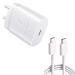 IARYZ Original OriginaI 25-Watt Type C Fast Compatible Samsung S21 FE/F13 (Adapter & Cable (White)