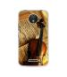 Casotec Violin Books Notes Design Printed Silicon Soft TPU Back Case Cover for Motorola Moto C Plus