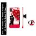 Mobi Elite Lovely Couple, Love, Heart Printed Hard Back Cover Case with Mobile Holder, Pop holder, Pop socket for Mi Redmi 9a, Mi Redmi 9i, Mi Redmi 9a Sports, Mi Redmi 9i Sports