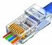 Royalcool RJ45 LAN Crimp Module Plug Connector Solid Wire And Standard Cable (Pack Of 100)