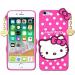 RUPELIK (Hello Kitty iPhone 7 Pink) Hello Kitty Rupper Back Case Cover |3D Cute| Soft Silicone Back Cover with Pendant Compatible for iPhone 7 / iPhone 8 (Pink)
