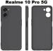 XOVO Back Cover for realme 10 Pro 5G (Black, Dual Protection, Silicon, Pack of 1)