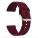 JOBINKA (Metal Lock 19mm Strap Wine Red) Soft Silicon Metal Lock 19MM Watch Strap Band Compatible for Noise Colorfit Pro 2/oxy, Noise Colorfit Pluse / Boat Storm Smart Watch Strap 19mm Silicone Watch Strap (Wine Red)