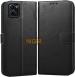 Niger Vivo Y16 Black Artificial Leather Scratch Resistance Vintage Mobile Flip Cover with Holder (17148)