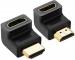 ARMART Adapter Male to Female, 90 Degree HDMI Bend, L-Shaped HDMI Jointer, Pack of 2