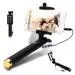 BOPUD WIRED HANDHELD MONOPOD FOR PHONE HOLDER OR PHOTOGRAPHY VIDEO RECORDING REELS & Cable Selfie Stick (Black, Remote Included).