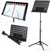 Techtest Notation Stand Lyrics Foldable Violin Music Sheet Holder Adjustable Orchestra Music Stand