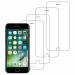 Kite Digital iPhone 7 Plus/iPhone 8 Plus Transparent Tempered Glass Screen Protector with Full Screen Coverage - Except Edges and Easy Installation Kit (Pack of 4)