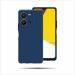 SUPER ME Vivo Y35 4G Blue Plastic Dual Protection Back Cover