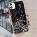 SUNNY FASHION Premium Glitter 3D Hearts Case iPhone 11 - Black