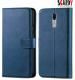 SCARDY OPPO F11 BACK COVER / LEATHER FLIP COVER / BLUE COLOR