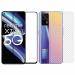 Kite Digital Realme X7 Max (5g) Back Screen Protective Film Carbon Fiber Skin Transparent Sticker + [Black] Tempered Glass Screen Protector with Edge to Edge Coverage