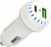 Zebronics CC5236Q Car Charger with 36W Rapid Charge, Dual Output (USB/Type C PD) (White)