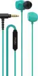 Mozu Audiology 101 with Rugged Wire, L-Shape Connector, Built-in-Mic Wired Headset (Mint Blue, In the Ear)