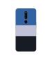 Casotec Three Colour Straps Design 3D Printed Hard Back Case Cover for Oppo F11 Pro