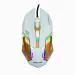 Adcom Maverick RGB Wired 6D USB- LED Gaming Optical Mouse with 6 Programmable Buttons, 3 Section DPI Switch (White/Gold)