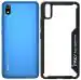 CarryWrap Back Cover for Xiaomi Redmi 7A (Black, Transparent, Hard Case)