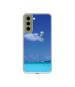 Casotec Maldivies Ocean Design Printed Silicon Soft TPU Back Case Cover for Samsung Galaxy S21 FE 5G