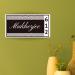 URBANITE CREATION Modern Stylish Premium Name plate for home Dark Brown & Glossy White|Acrylic Customised/Personalized