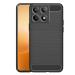 Knotyy Poco X6 Pro 5G Back Cover | Hybrid Shock Proof Case Cover| Matte Soft Silicon Flexible | Back Cover for Poco X6 Pro 5G (Black)