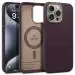 CASEOLOGY by Spigen Nano Pop Mag Back Cover Case Compatible with iPhone 15 Pro Case (TPU and Polycarbonate | Burgundy Bean)