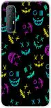 CustomEra Oppo Reno 3 Pro Multicolour Glow Marshmellow Design Polycarbonate Hard Case Back Cover