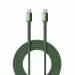 Portronics Konnect X 240W Futuristic Unbreakable Nylon Braided Type C to Type C Fast Charging PD Cable 1M Long, Supports Laptop and All Type C Smartphones and Devices (Green)