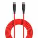 Portronics Silklink 60W PD Type-C to Type C Fast charging Cable for Type C Smartphone and Devices,Premium Silicon Cable, 1M(Red)
