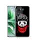 Casotec Biker Panda Printed Silicon Soft TPU Back Case Cover for Oppo Reno 11 5G