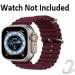 Trifty (Metal Lock 18mm Strap Wine Red) Soft Silicone Metal Lock 18mm Watch Strap Compatible with Fossil Q Venture Gen 3 / Q Venture HR Gen 4 / Vivoactive 4S / Vivomove 3S & Other 18mm Watches Strap Wine Red