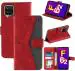 Autofocus Faux Leather Back Case Flip Cover for Samsung Galaxy F62, Samsung F62 with ID Card Slot | Foldable Stand | 2 Card Slot | 1 Cash Slot | Magnetic Closure - Executive Red, 22585