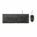 HP Desktop C2500 Wired Keyboard+Mouse combo,3 buttons mouse with 1200 dpi; Built-in number pad and full size keyboard; Spill-resistant; Plug-and-Play USB instantly connects, 3 years warranty (J8F15AA)