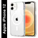 SYOTT Magnetic Clear Case for Apple Iphone 12 | MagSafe Compatible Transparent Shockproof TPU Back Cover | Wireless Charging Support | Scratch & Drop Protection | Transparent