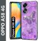 Fashionury Back Cover for OPPO A58 4G, OPPO A58 (Purple, Grip Case, Silicon, Pack of: 1)