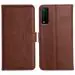 Orosky Vivo Y12S Flip Back Cover, Full Body Protection Wallet Style Magnetic Closure Leather Flip Cover Case for Vivo Y12S (Brown)
