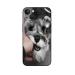 GADGETSWRAP Printed Vinyl Skin Sticker for Apple iPhone 14 - miniature schnauzer puppy